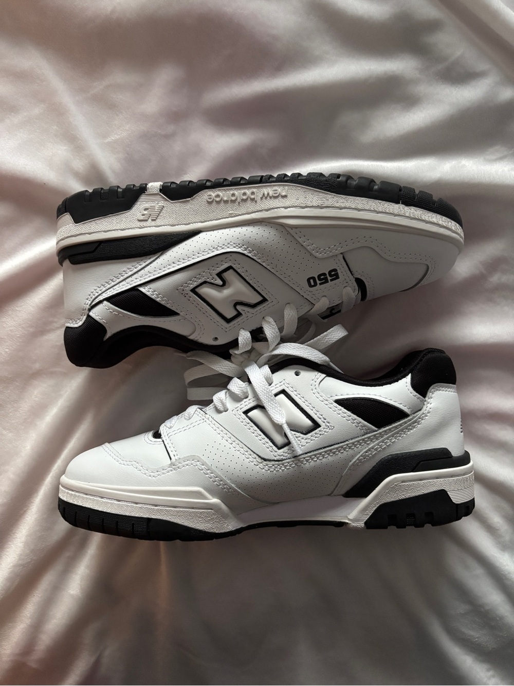 New Balance Women’s 550 Black and White Sneakers